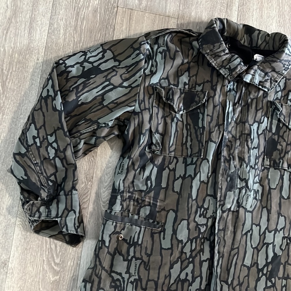 M-65 Tree Bark pattern field jacket men’s sz L, as is - Picture 3 of 16